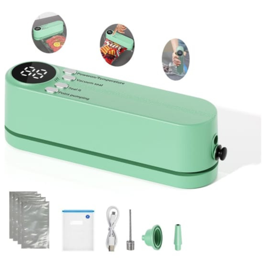 جهاز تفريغ الهواء  3 في 1  لحفظ الطعام _ شفط ولحام ونفخ الاكياس